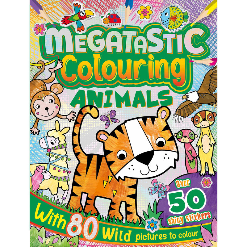 Curious Universe Megatastic Animals colouring book - British product