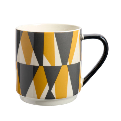 Sainsburys Sainsbury's Home Stacking Geo Triangles Stoneware Mug 310ml- Buy online at McGrocer