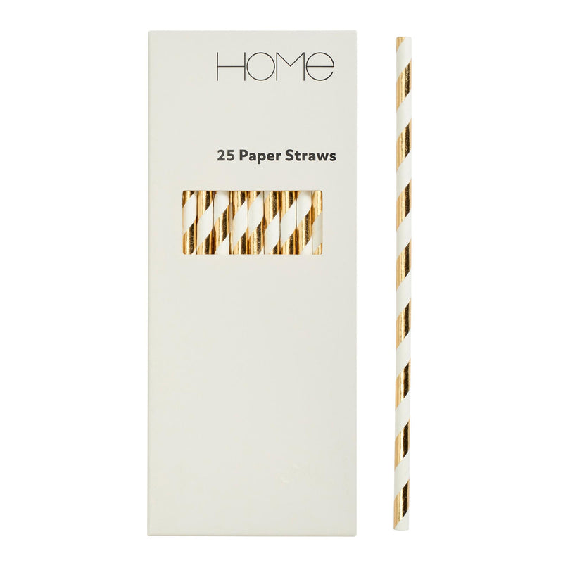 Sainsbury's gold spot paper straws 25 pack, UK version