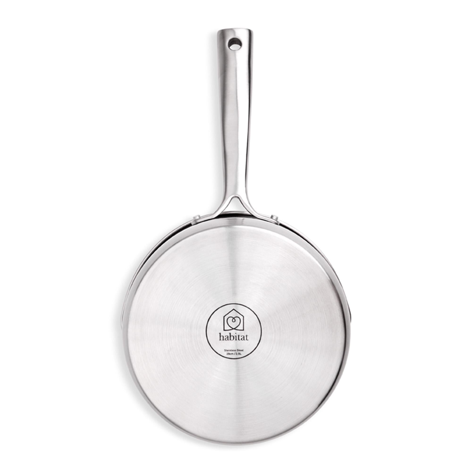 Habitat Ellipse stainless steel saucepan 18cm, UK version