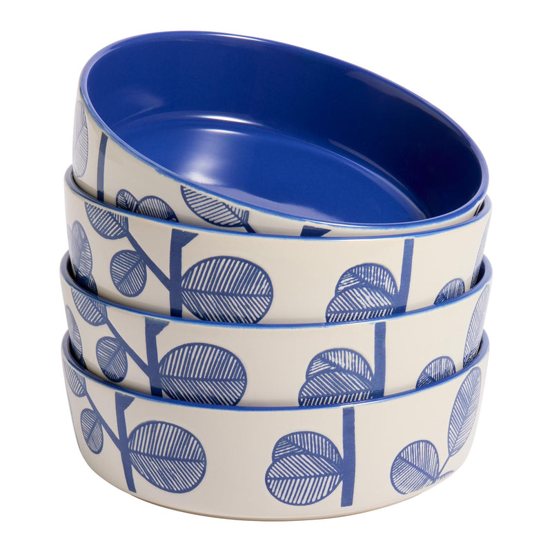 Habitat leaf pasta bowl blue 22cm, UK version
