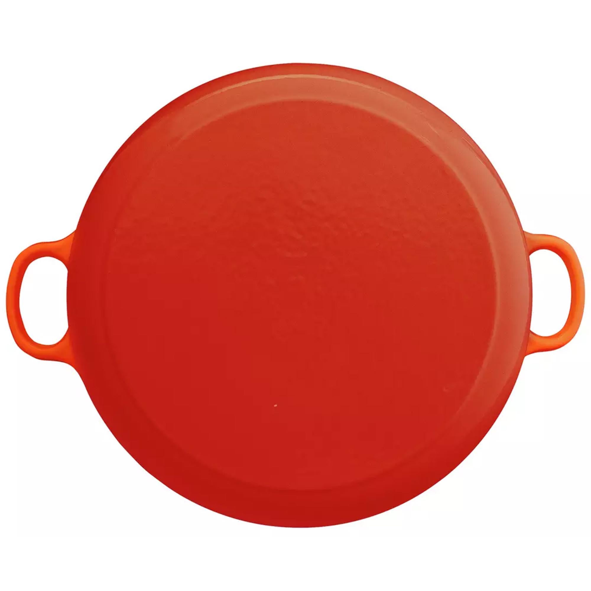 Habitat Cast Iron Casserole Dish Orange 5.3 Litre Large Capacity, UK version