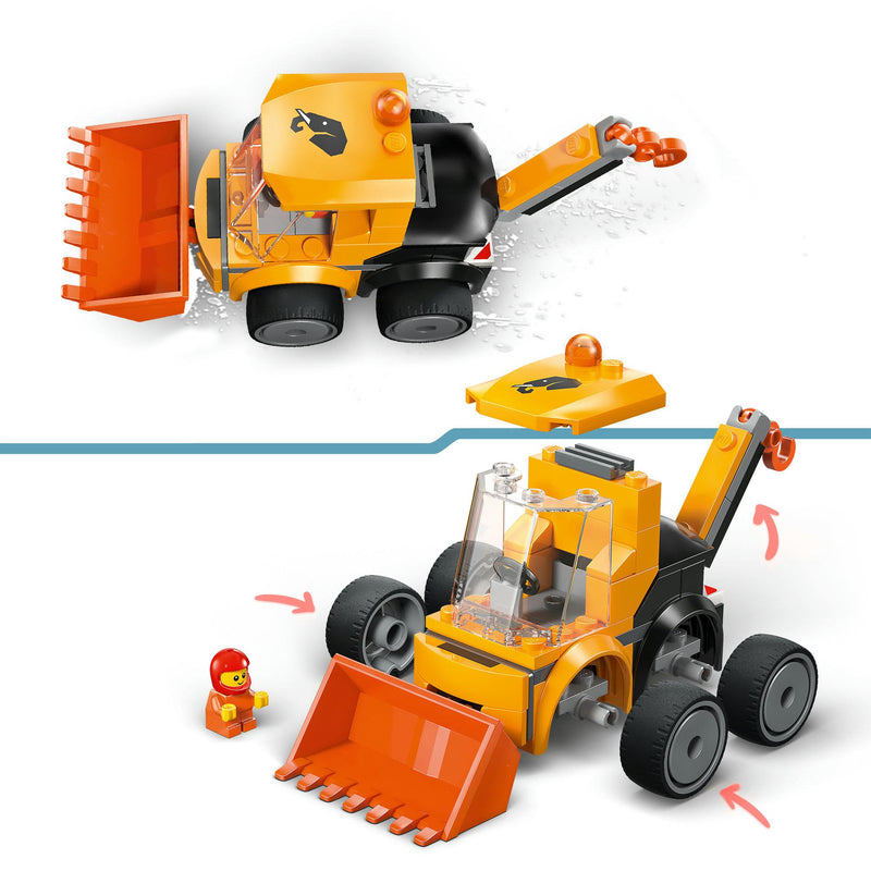 LEGO City Rides construction loader toy 61-piece - British product