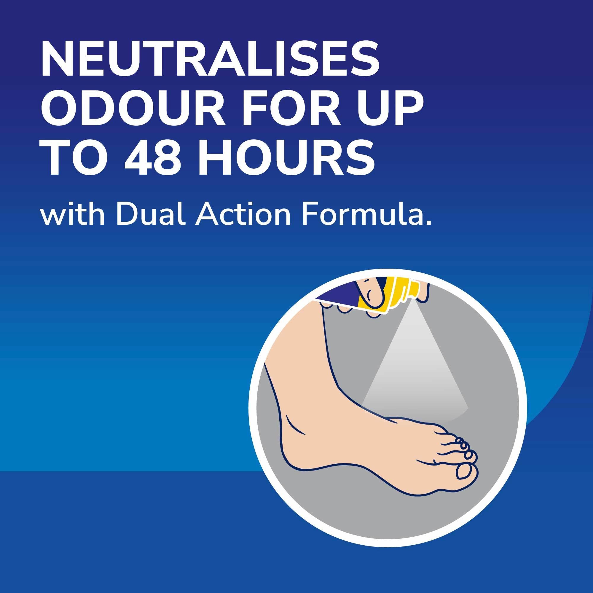 Dr. Scholl's foot antiperspirant spray 150ml, imported from the UK