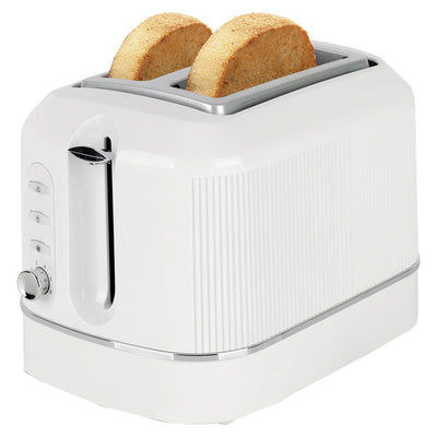 Sainsburys Cookworks Texture Tilly 2 Slice Toaster White- Buy online at McGrocer