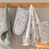 Sainsbury's Home Bee Floral Set of 3 Tea Towels (British brand)