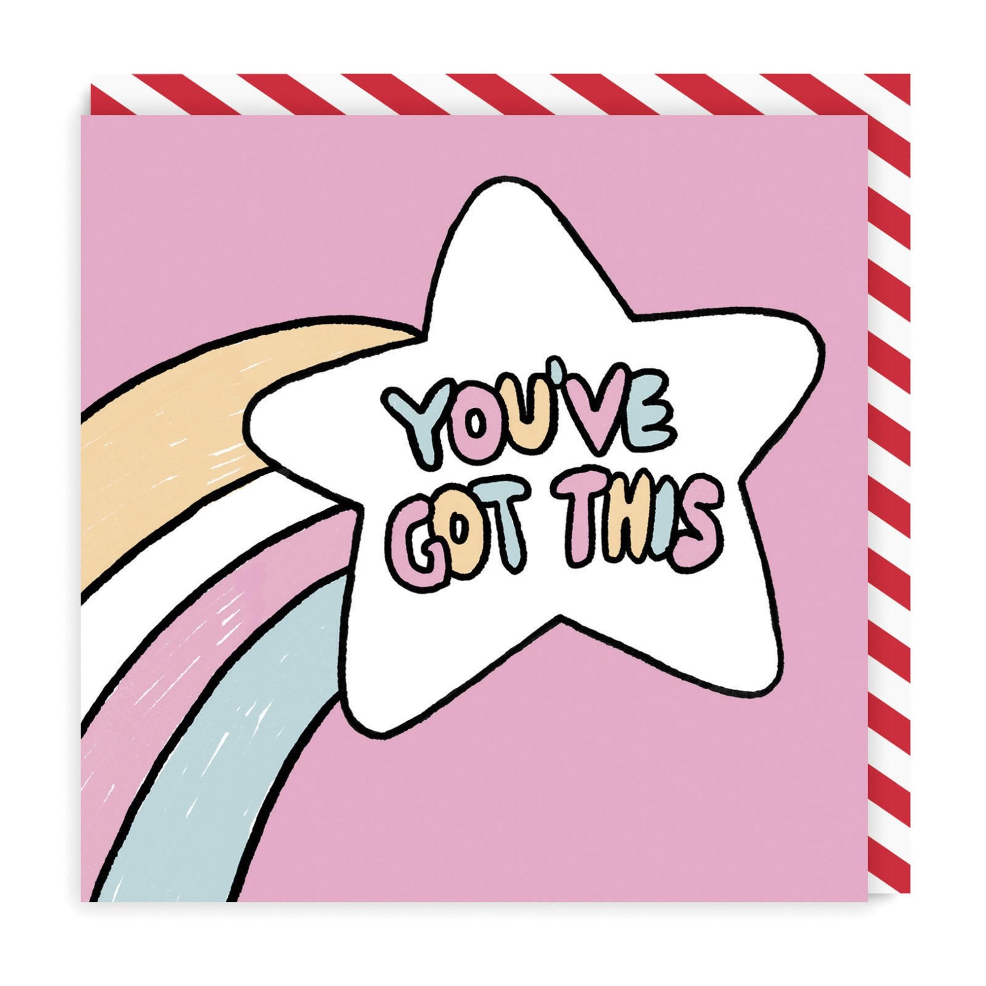 Good Luck Card You've Got This with Shooting Star Positivity Greeting Card GOODS Sainsburys   