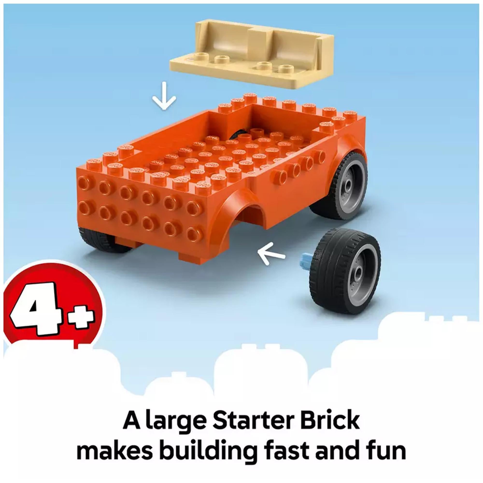LEGO Bluey Beach Car Trip Toy Set 133 pieces - British product