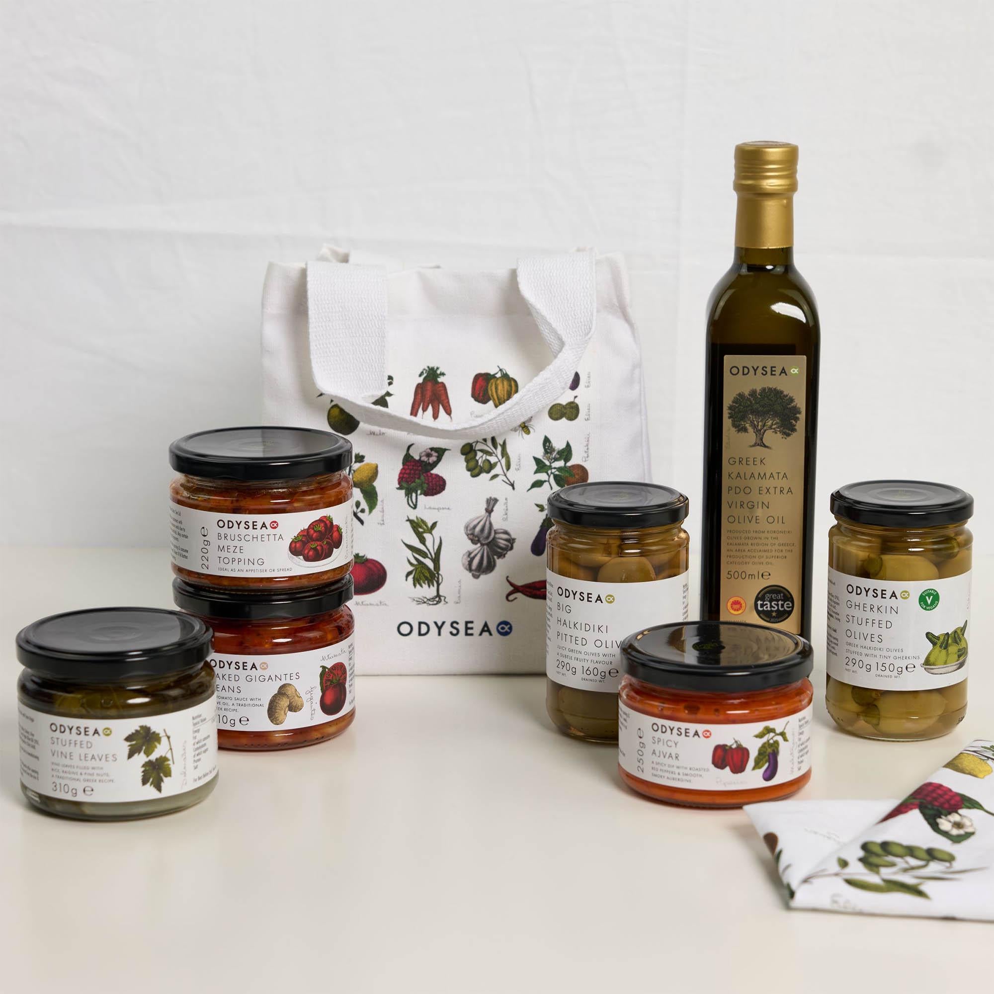 Odysea Greek Antipasti Hamper selection, UK version