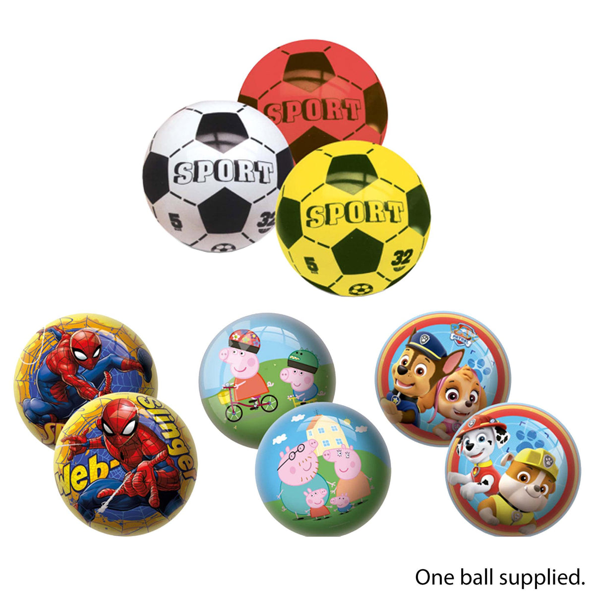 Unice licensed playball assortment 22 balls - British product