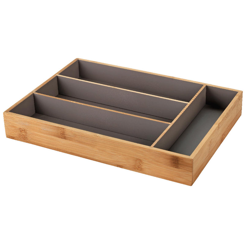 Habitat bamboo cutlery drawer with 4 compartments (British brand)