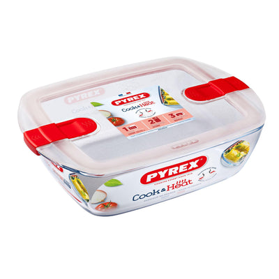 Sainsburys Pyrex Cook & Heat 2.6L Rectangular Glass Dish- Buy online at McGrocer