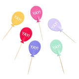 Sainsbury's Home Balloon Shaped Cupcake Toppers 6 Pack (British brand)