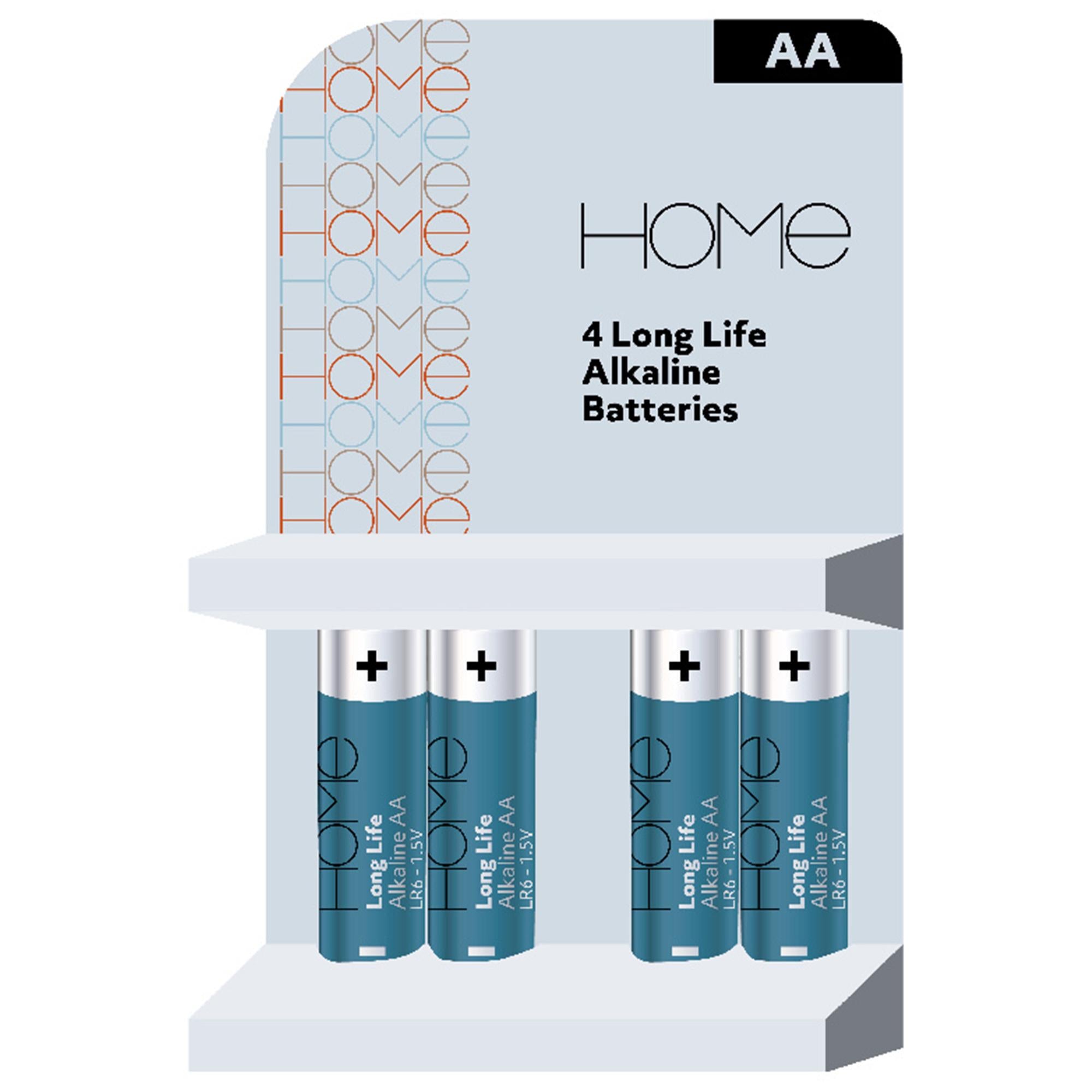 Sainsbury's Extra Long Life AA batteries 4-pack - British product