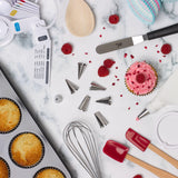 Tala Food Decorating Set with Piping Bag and Nozzles (British brand)