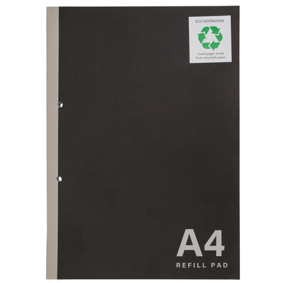 Sainsburys Sainsbury's Home Lined Refill Pad Black/White/Grey A4- Buy online at McGrocer
