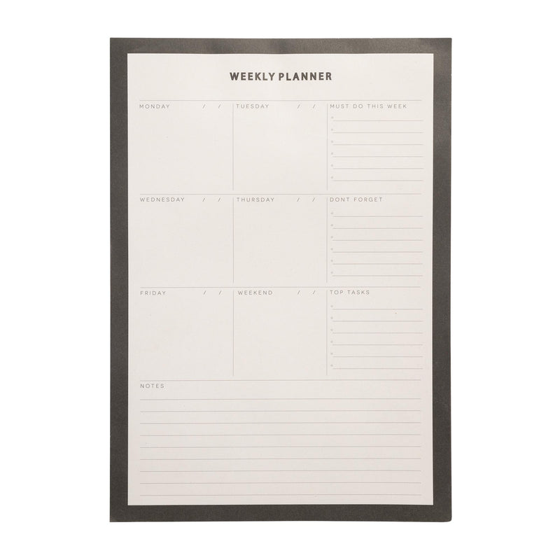 Sainsbury's Home Black floral weekly planner - British product