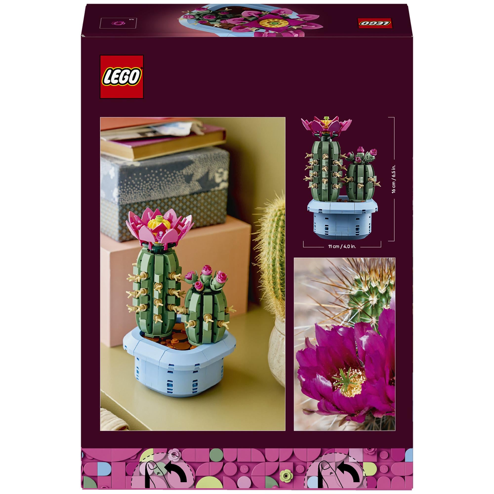 LEGO Botanicals Flowering Cactus building set, imported from the UK