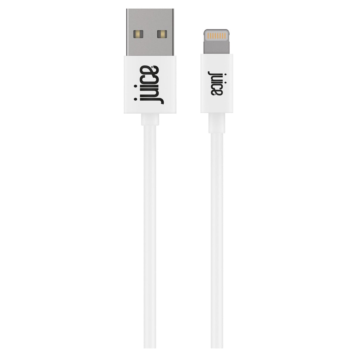 Juice Lightning Cable White 2 meter length for mobile, UK version