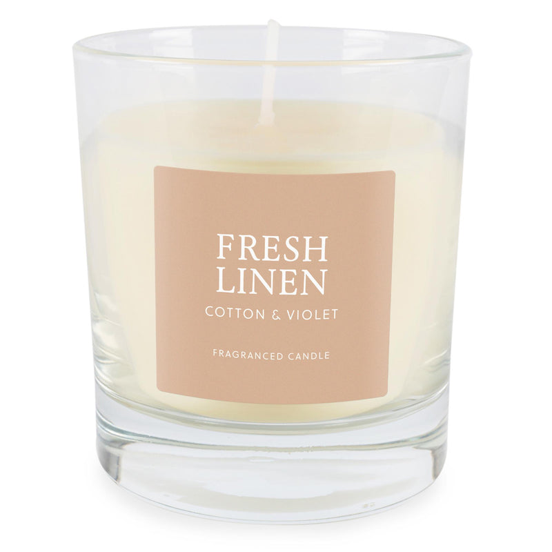 Wax Lyrical Fresh Linen candle 190g, imported from the UK