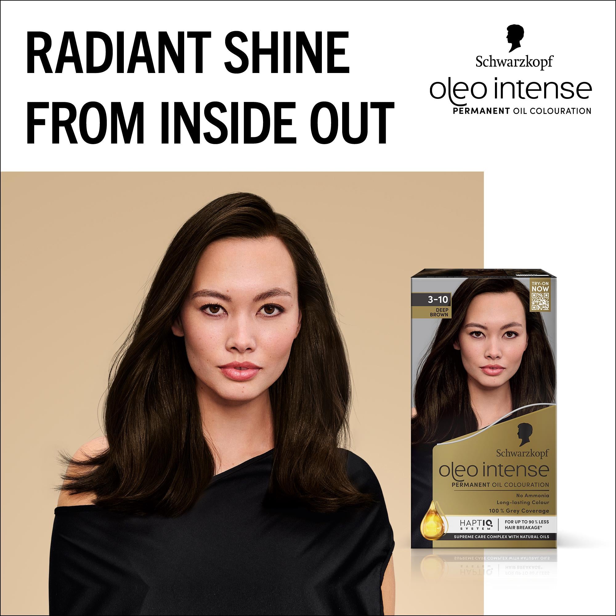 Schwarzkopf Oleo Intense permanent hair dye Deep Brown, UK version