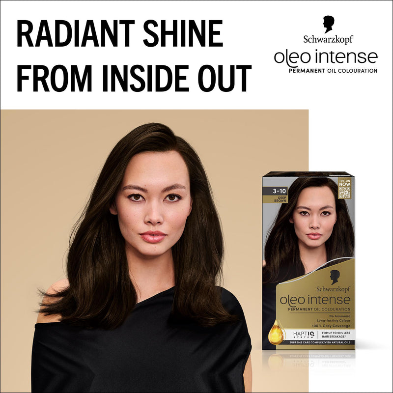Schwarzkopf Oleo Intense permanent hair dye Deep Brown, UK version
