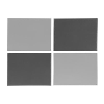 Sainsburys Habitat Grey Faux Leather Two Tone Reversible Placemat Pack of 4- Buy online at McGrocer