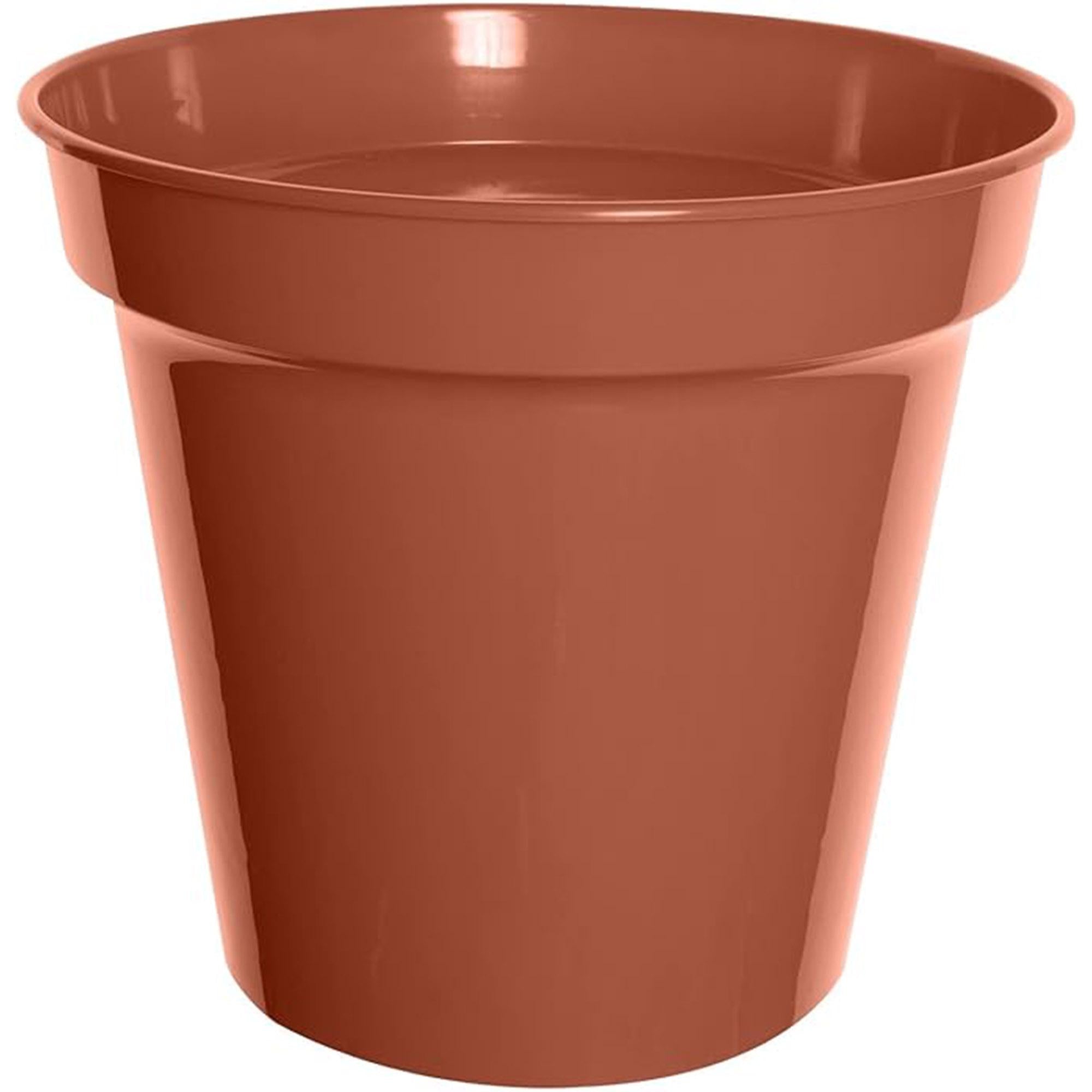 Whitefurze plastic pots pack of 3 15cm, UK version