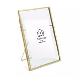 Habitat Skinny Metal Easel Picture Frame Gold 18x13cm, UK version