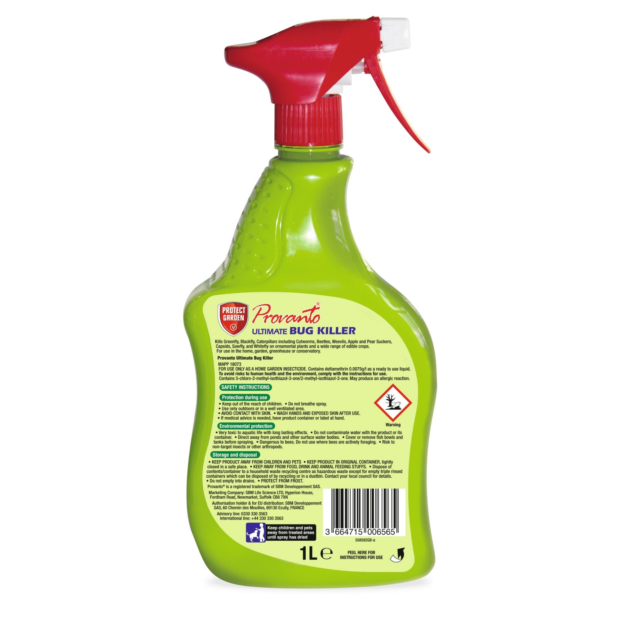 Provanto bug killer ready to use 1L (British brand)