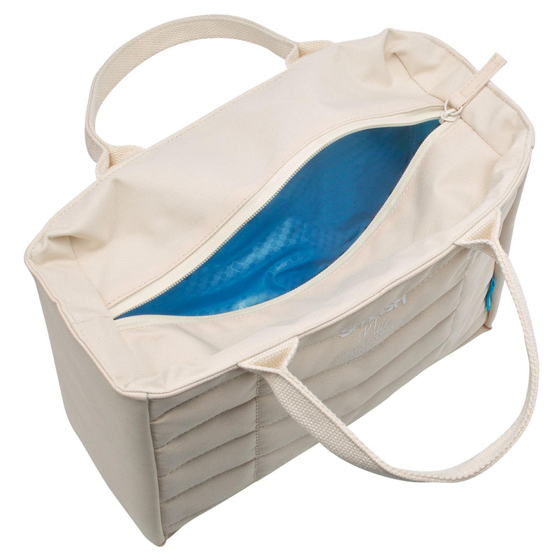 Smash Planet Chevron Lunch Bag Beige 24cm long (British brand)