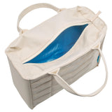 Smash Planet Chevron Lunch Bag Beige 24cm long (British brand)