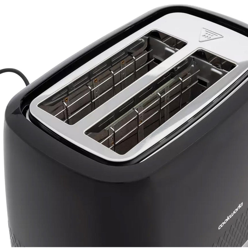 Cookworks Selcey 2 Slice Toaster Black model - British product