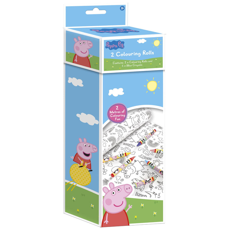 Peppa Pig Colouring Rolls colouring set with 6 crayons, UK version