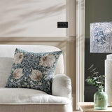 Habitat x Morris & Co Pimpernel cushion blue 50x50cm, imported from the UK