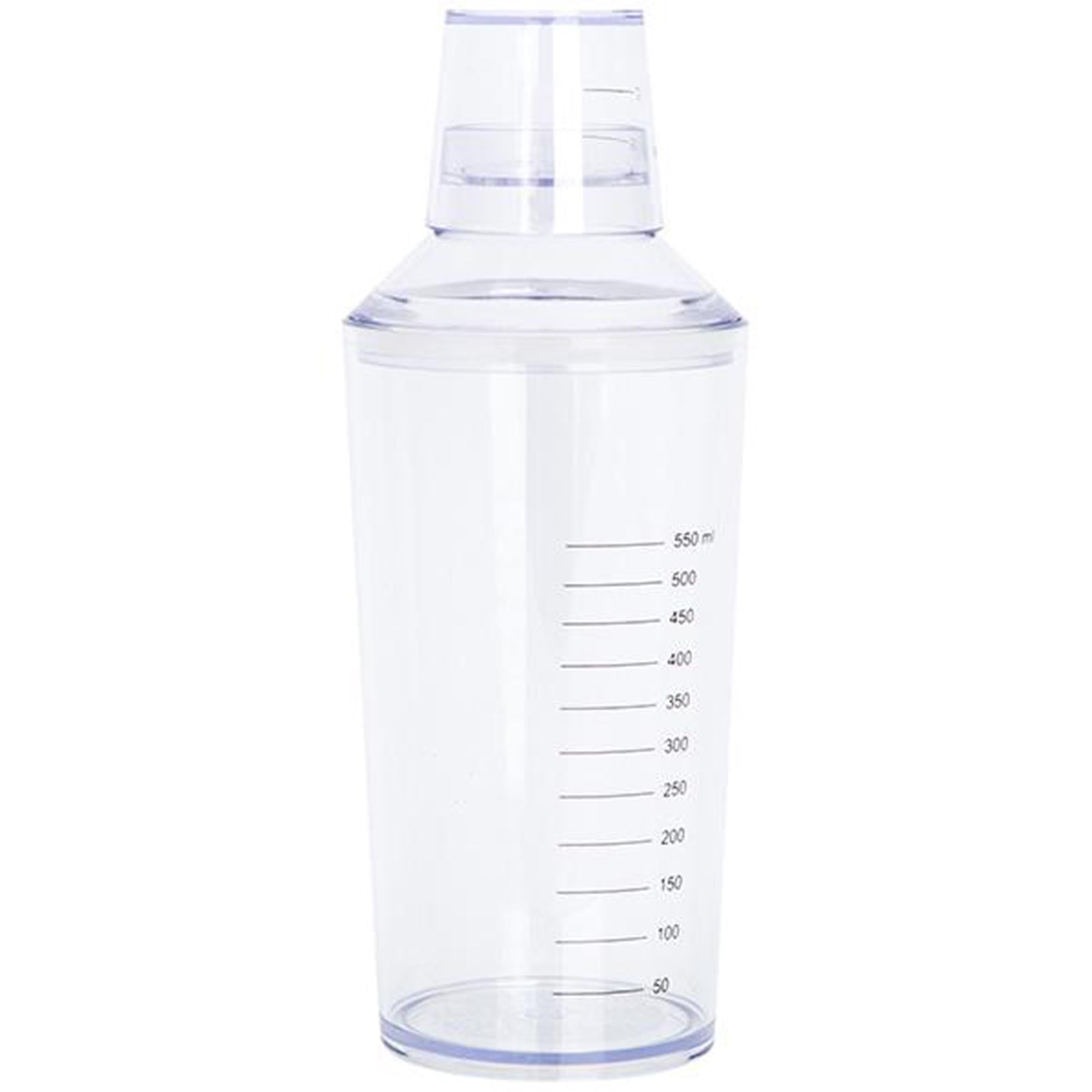 Habitat plastic cocktail shaker featuring measuring lines, UK version