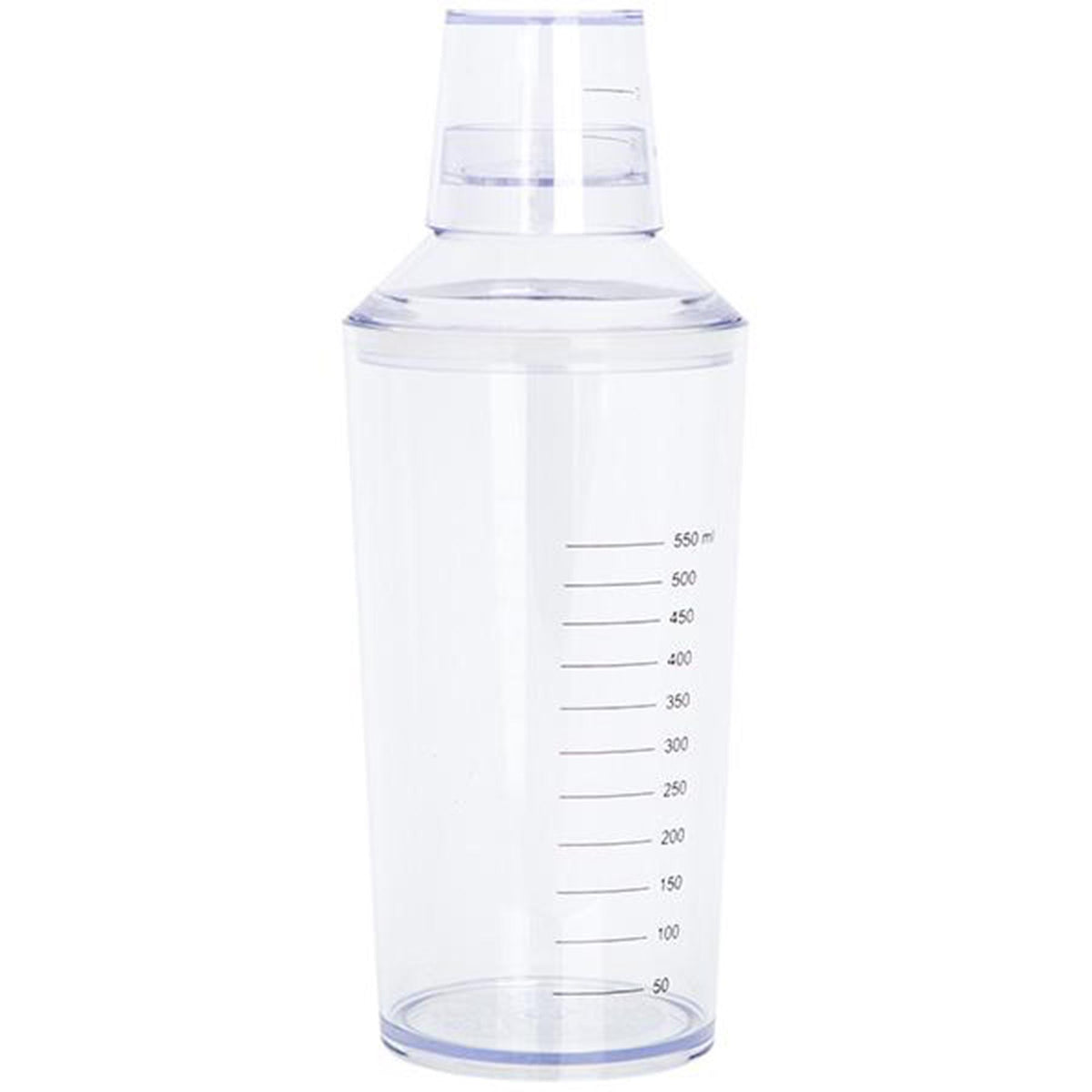 Habitat plastic cocktail shaker featuring measuring lines, UK version