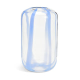Habitat glass vase Blue Stripe 28.8cm height, UK version