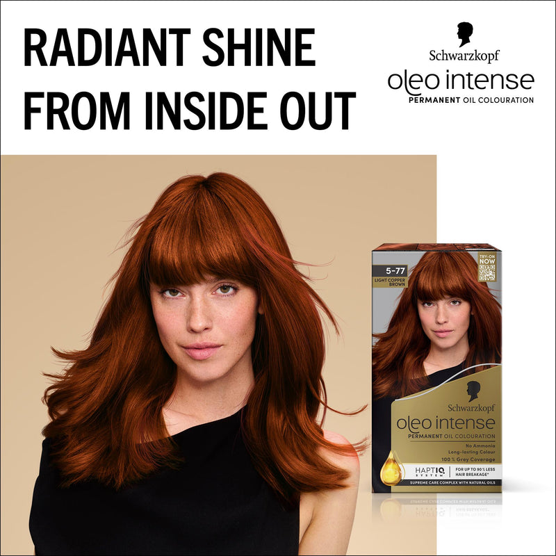 Schwarzkopf hair dye 5-77 Light Copper Brown, UK version