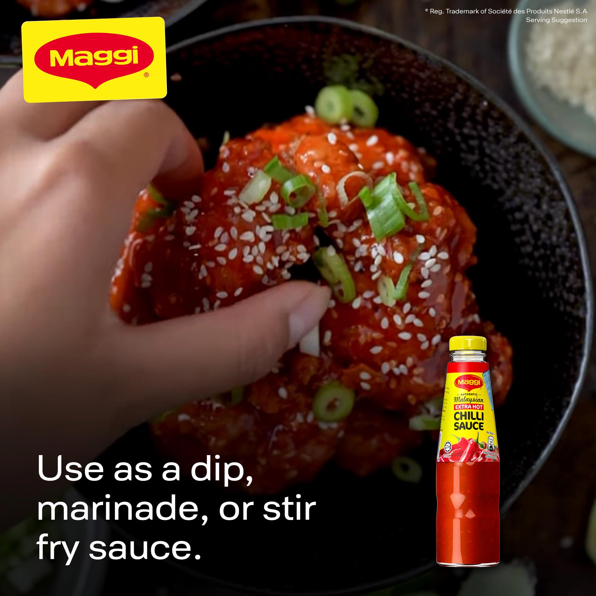Maggi extra hot chilli sauce 320g, UK version