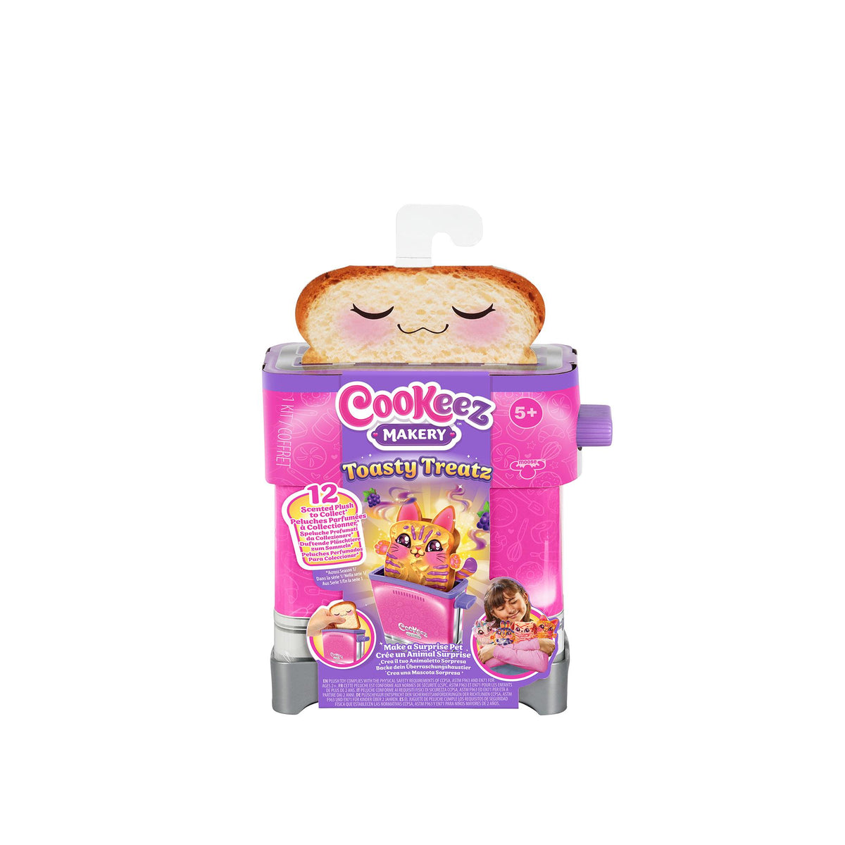 Cookeez Makery Toasty Treatz surprise plush toy, UK version