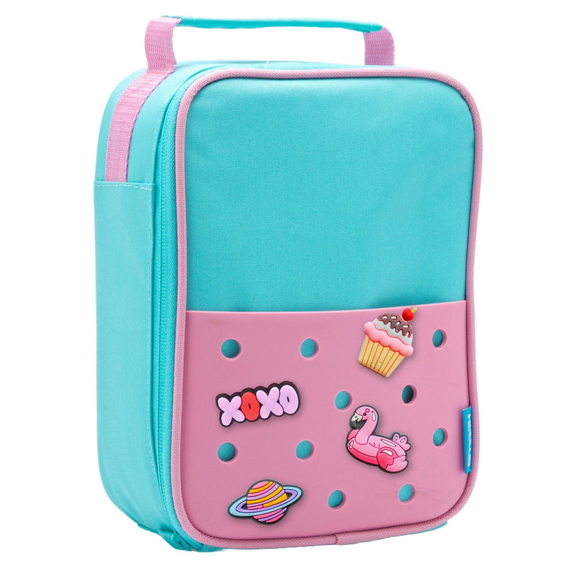 Smash Pink and Turquoise Lunch Bag 24cm (British brand)
