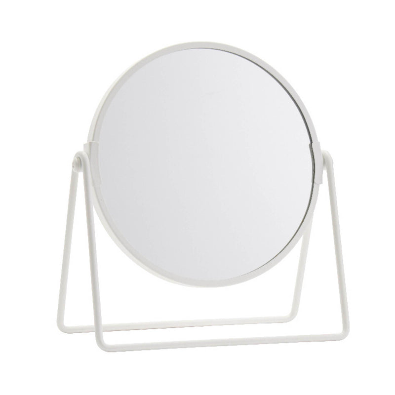 Sainsbury's Home white metal round swivel mirror 21x19cm (British brand)