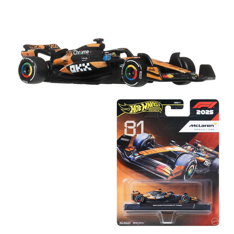 Hot Wheels premium Formula 1 car 1:64 scale - British product