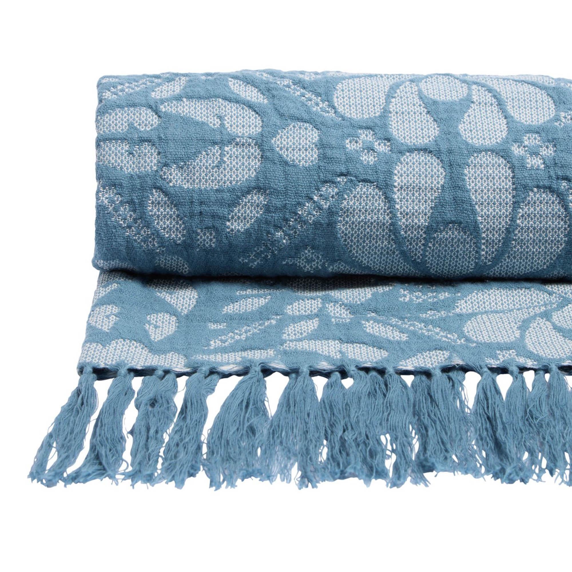 Habitat Folk Floral Throw 125x150cm (British brand)
