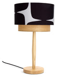 Habitat x Scion black table lamp with ash base, UK version