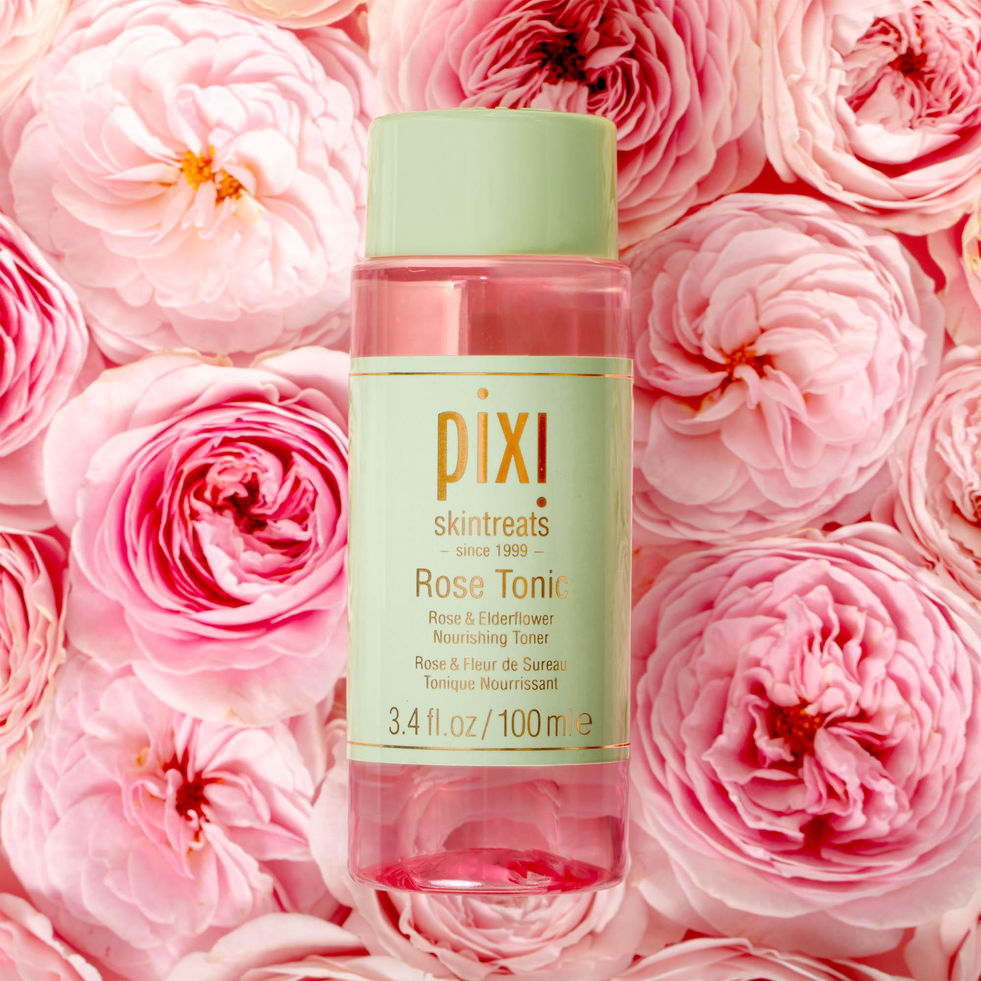 Pixi Rose Tonic Nourishing Facial Toner 100ml, imported from the UK