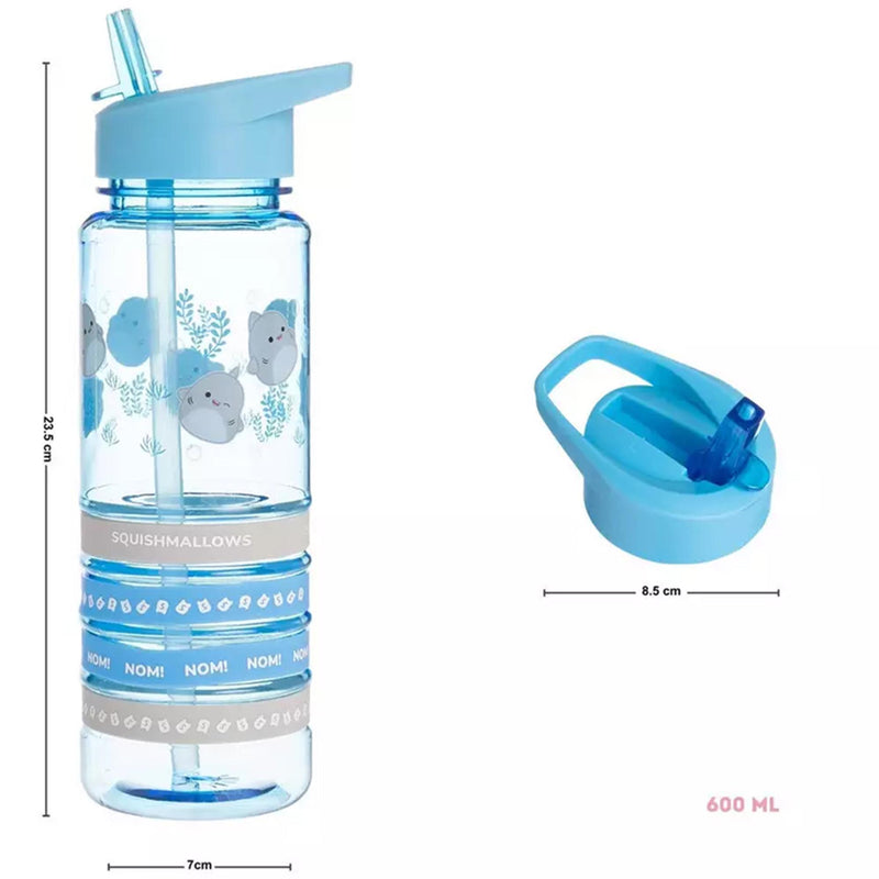 Squishmallows shark sipper water bottle 580ml, UK version