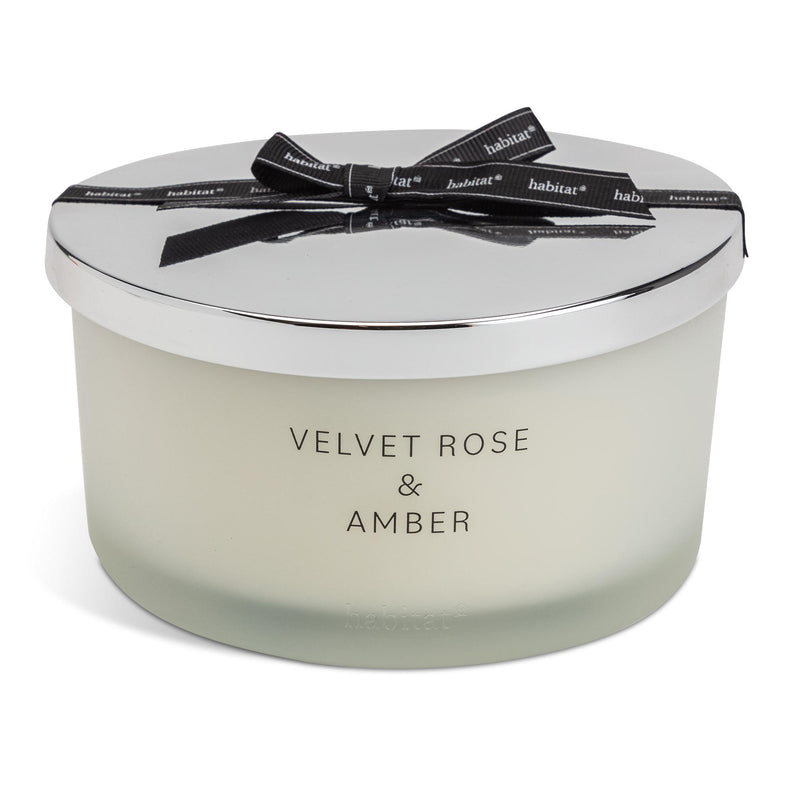 Habitat Luxe Velvet Rose & Amber XL candle 700g (British brand)