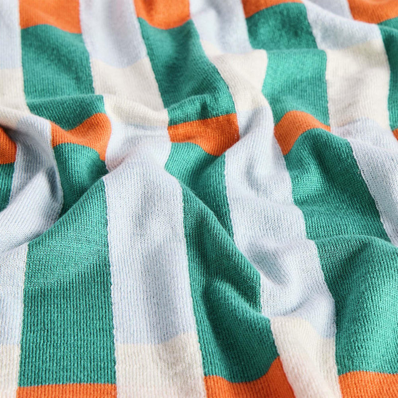 Habitat knitted throw blue and rust 125x150cm, UK version